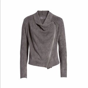 Blank NYC Gray Faux Suade Jacket Size S NWT